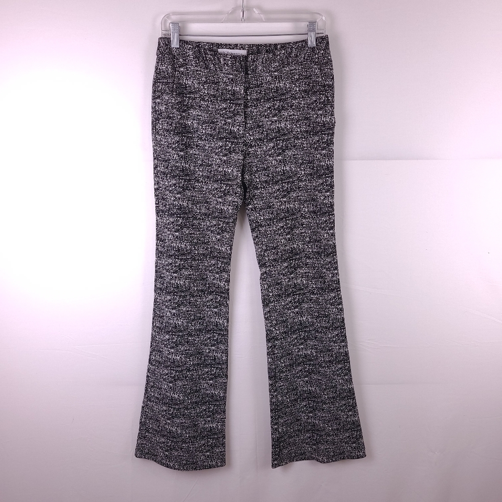 BCBGeneration Flare Leg Black White Pants Size 6 - Picture 1 of 6